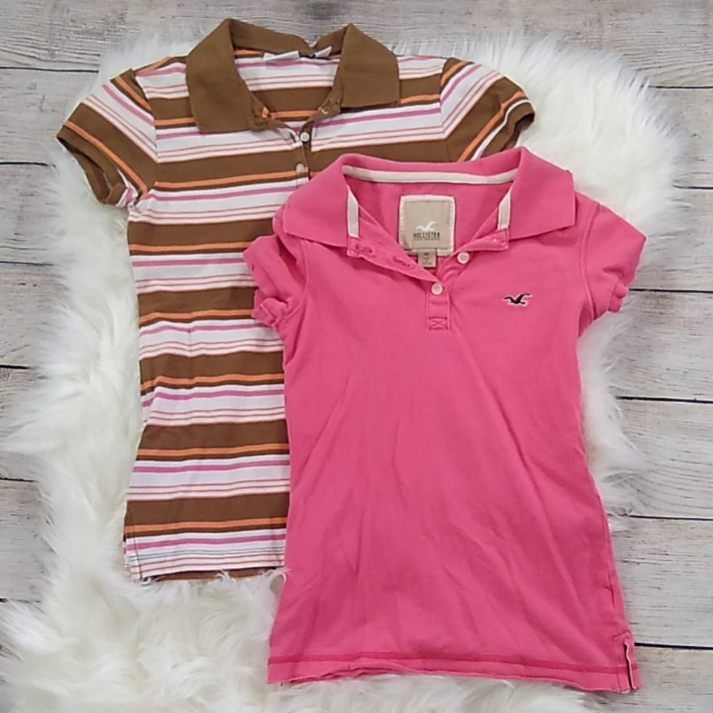2 PC Polo Set HOLLISTER and AEROPOSTALE XS
